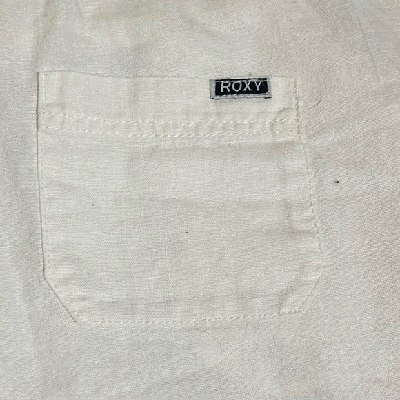 Roxy Off-White Linen Pants - Picture 6 of 9
